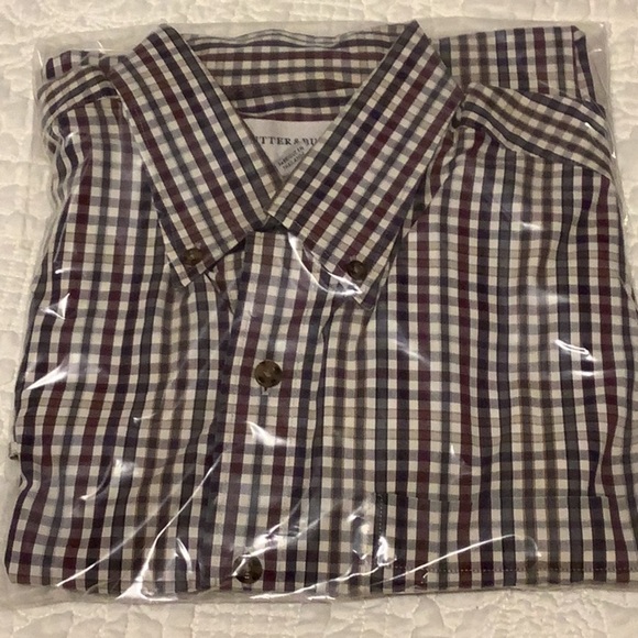 Cutter & Buck men’s button down shirt 100% cotton monogram cuffs business casual - Picture 6 of 6